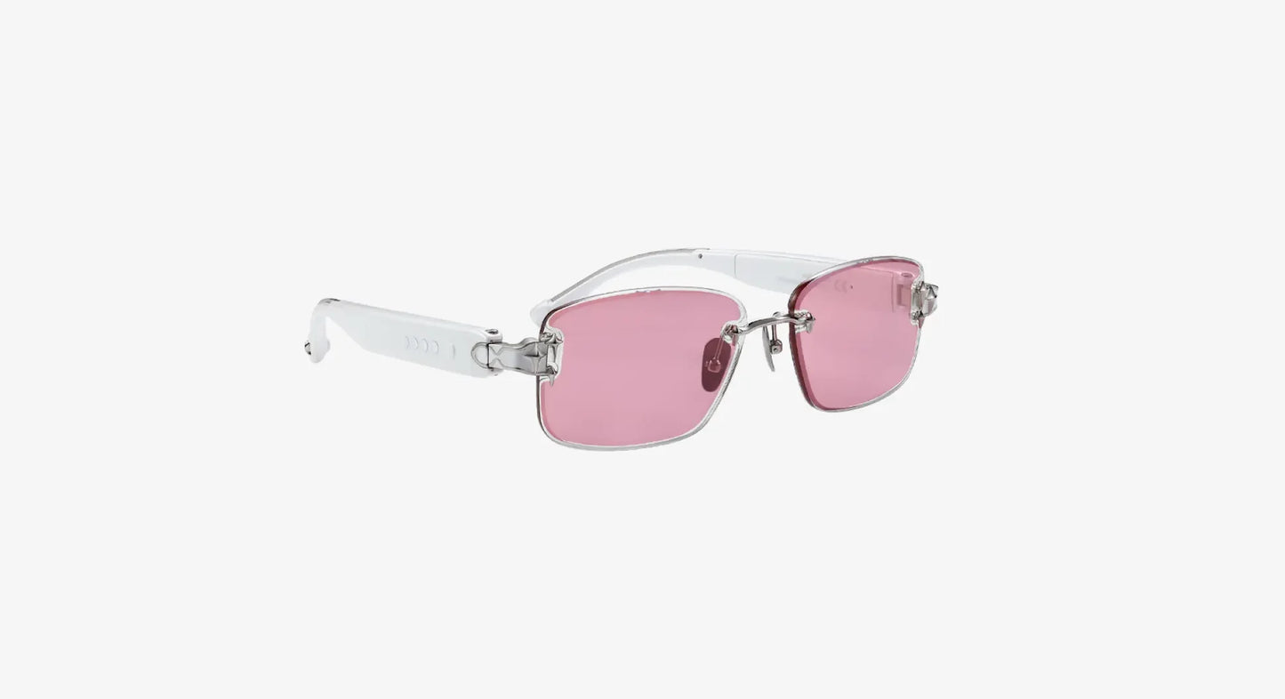 Gafas de sol sin montura que llaman la atención con lentes Prismatic™ que cambian de color.