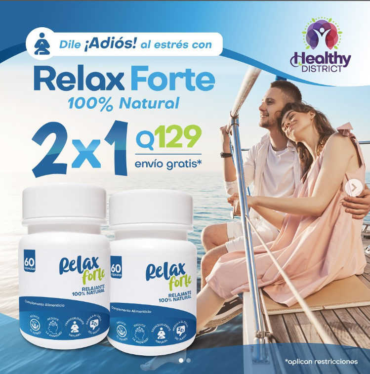 Relax Forte – Relajante Natural para el Estrés, la Ansiedad y el Insomnio (60 cápsulas)