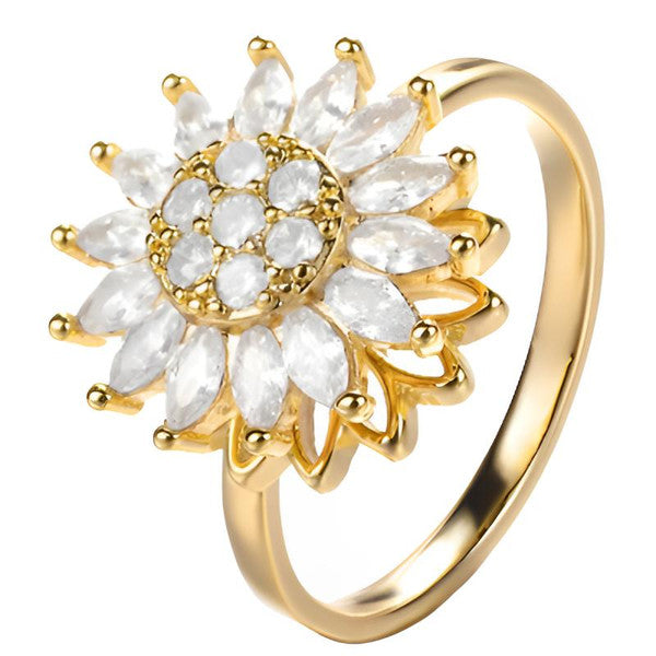 Anillo giratorio de girasol